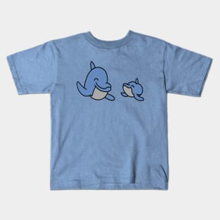 Cute cartoon dolphins Kids T-Shirt